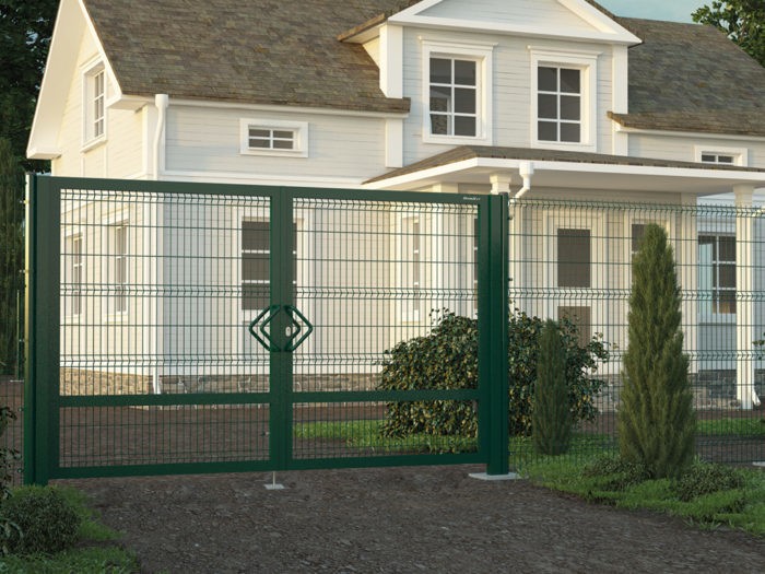 Распашные ворота DoorHan со стальной рамой