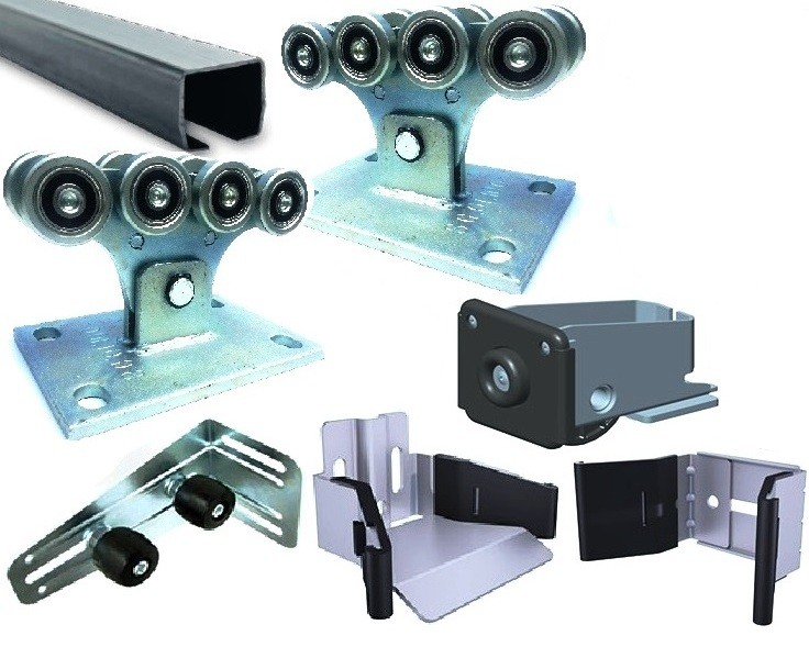 Система для откатных ворот проем до 4.3 метра Alutech 94х85х5мм