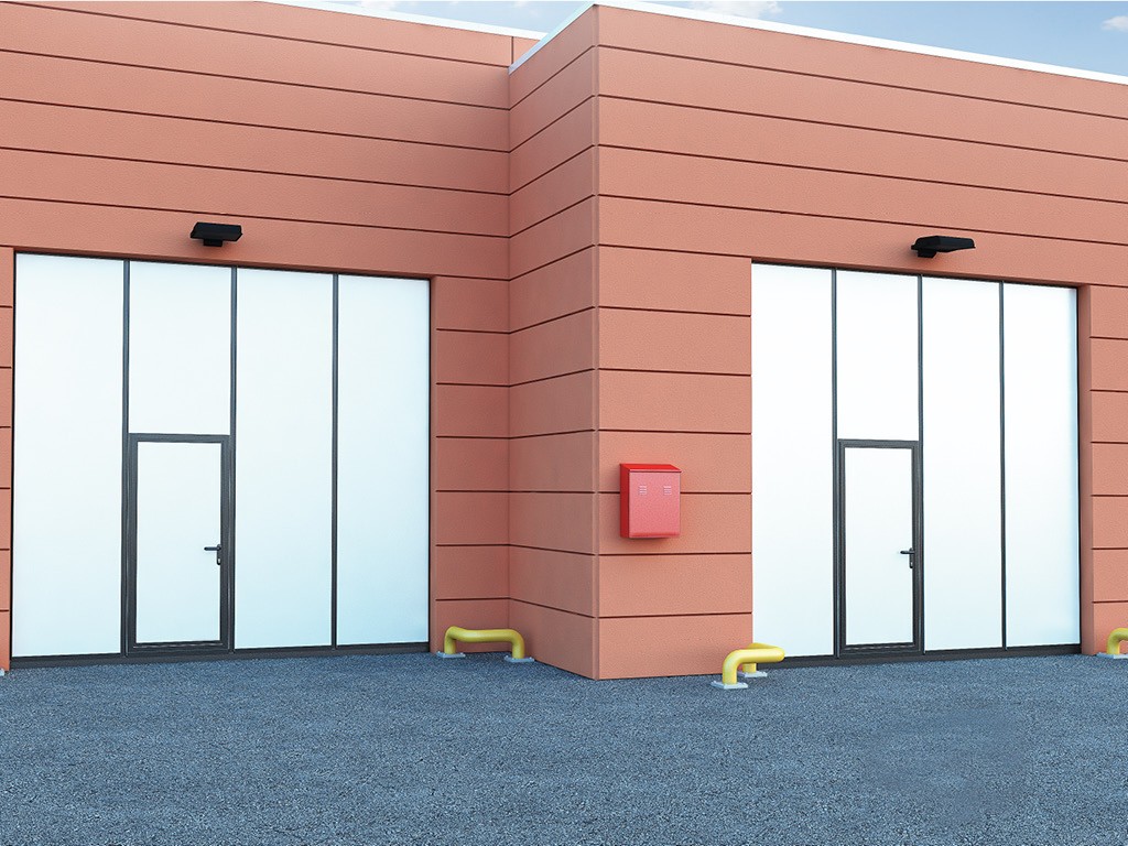 Промышленные складные ворота DoorHan без нижней направляющей