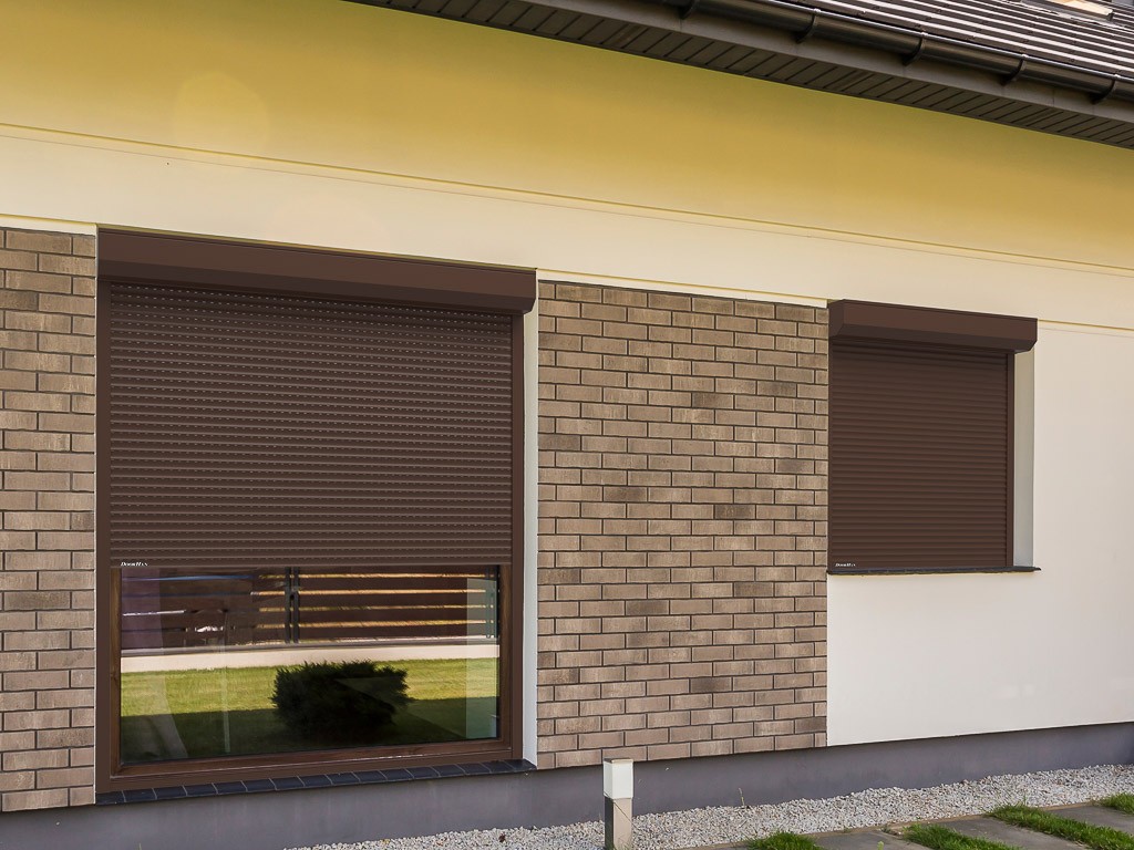 Рольставни витринные DoorHan из пенозаполненного профиля перфорированного RH58PN