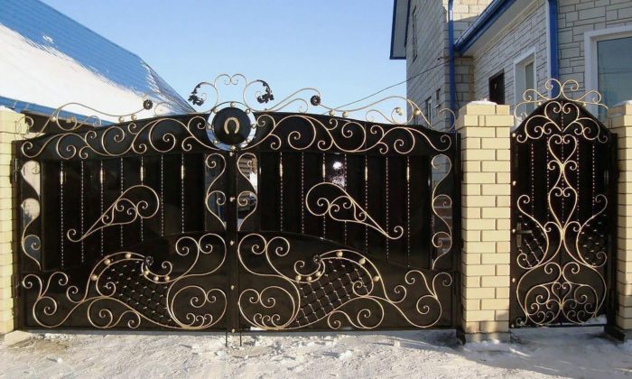 Ворота кованные №1