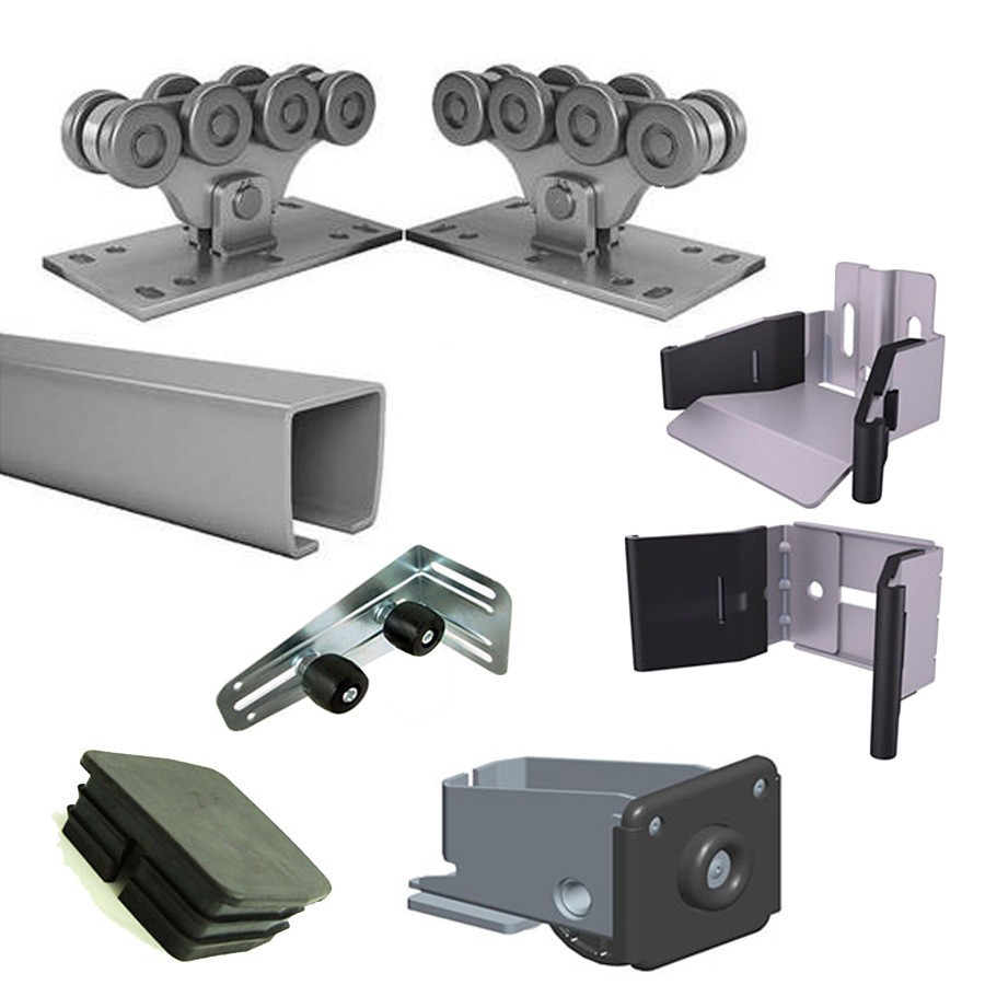 Механизм откатных ворот проем до 4.3 метра Alutech 70х60х3,5мм