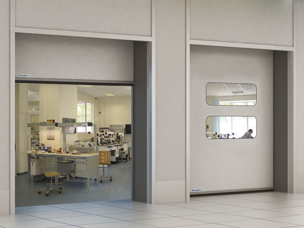 Скоростные рулонные ворота DoorHan для чистых помещений серии SPEEDROLL SDCL