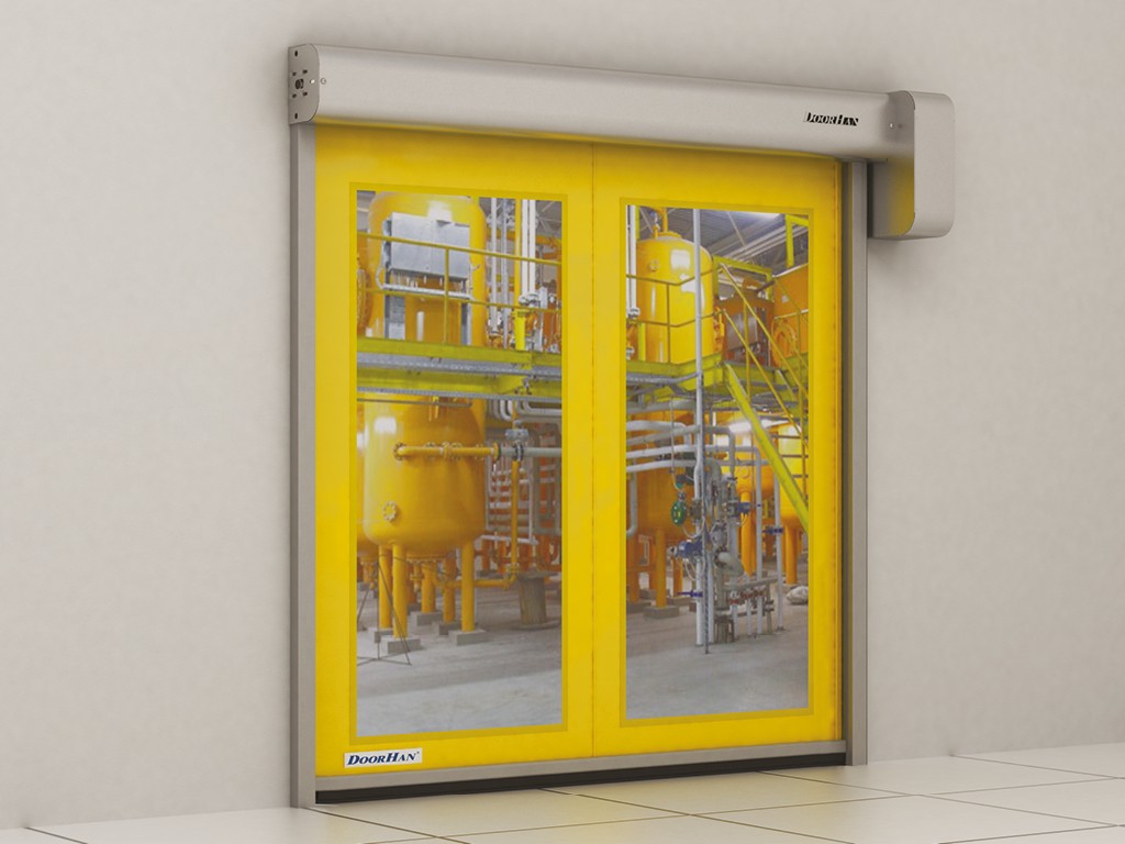 Скоростные рулонные ворота DoorHan для пищевой промышленности серии SPEEDROLL SDF
