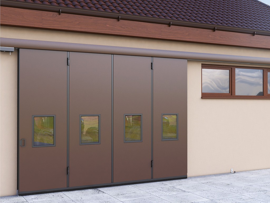 Промышленные откатные ворота DoorHan без нижней направляющей