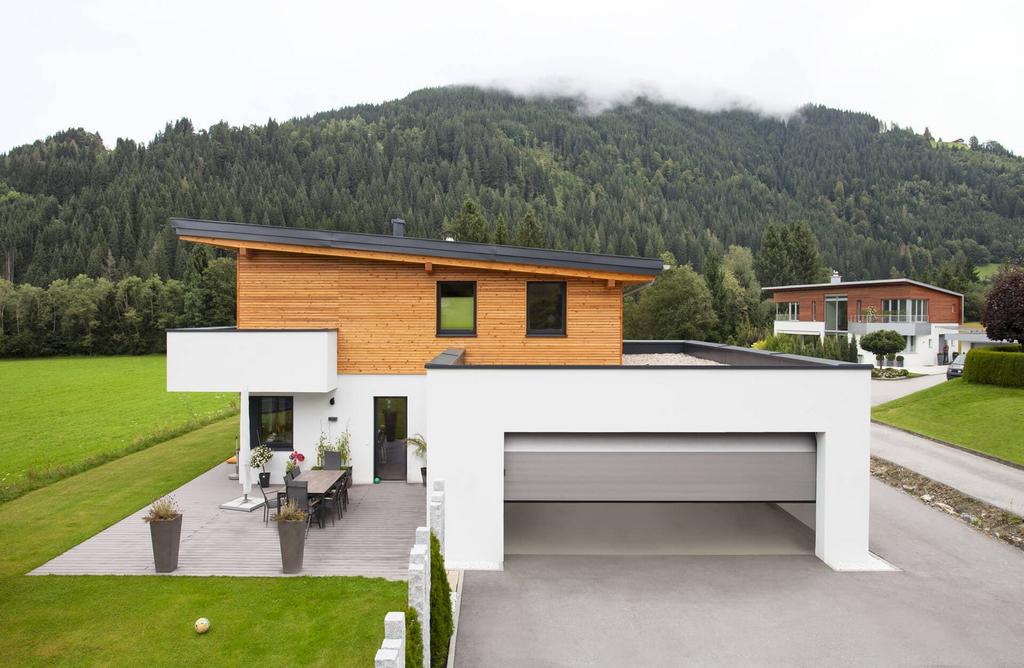 Гаражные секционные ворота Alutech серии Trend с пружинами растяжения размер 3000х2500мм