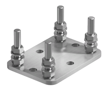 Подставка роликовой опоры SGN.02.200 Alutech 94х85х5мм