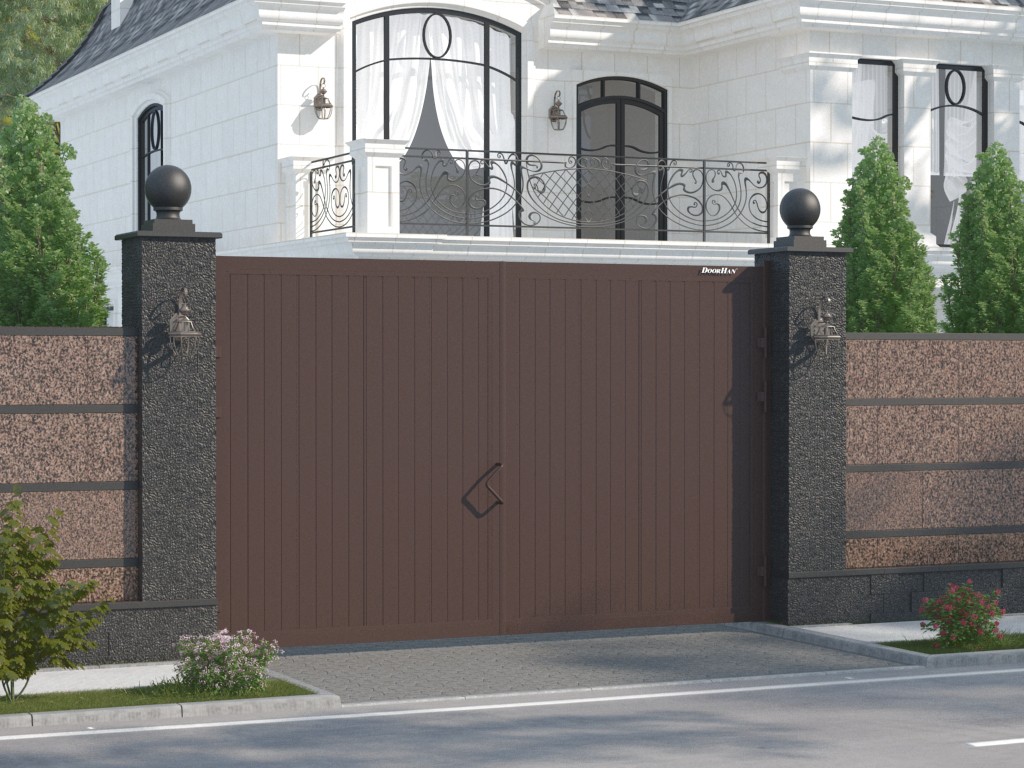 Стандартный комплект распашных ворот DoorHan размер проема 4660х2200(h)мм