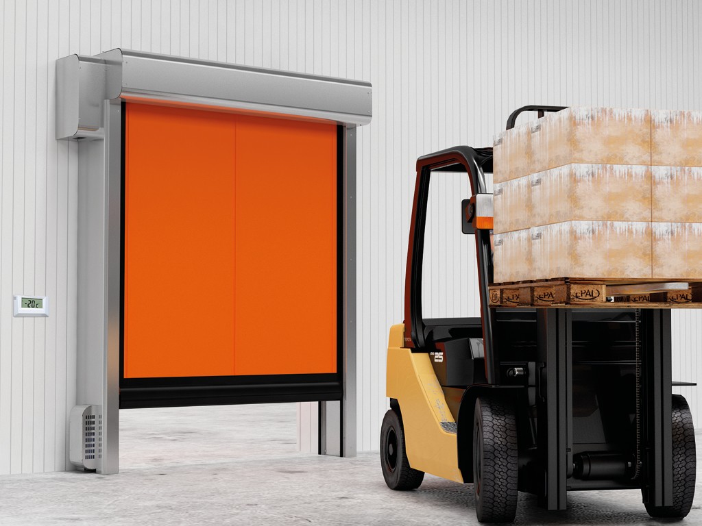 Скоростные рулонные ворота DoorHan для морозильных камер серии SPEEDROLL SDC