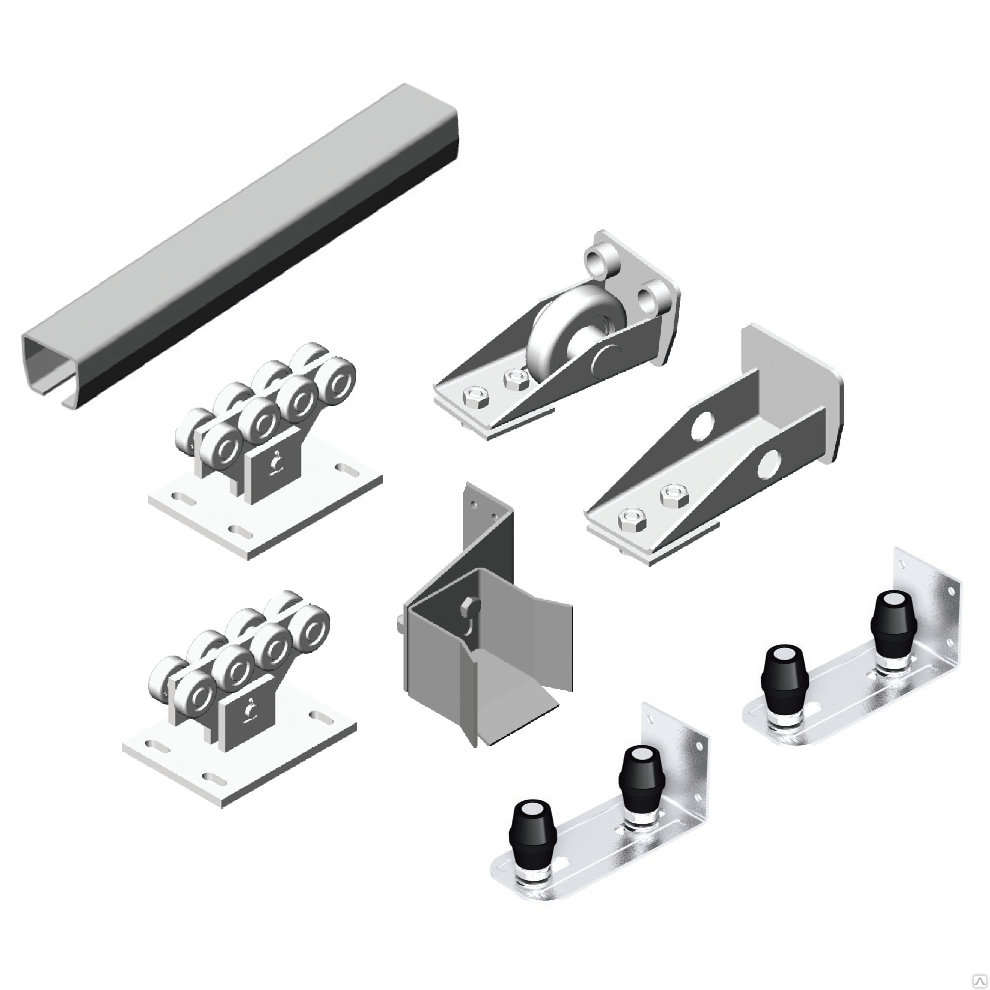 Комплектующие откатных ворот, проем до 5-ти метров. DoorHan 71х60х3,5мм.