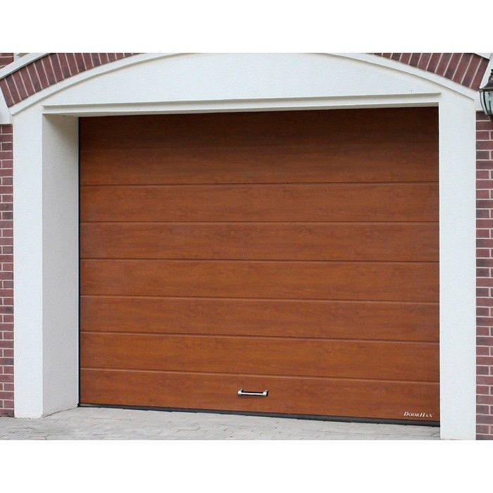 Секционные ворота на проем 3000х2215(h) золотой дуб. DoorHan RSD01SC